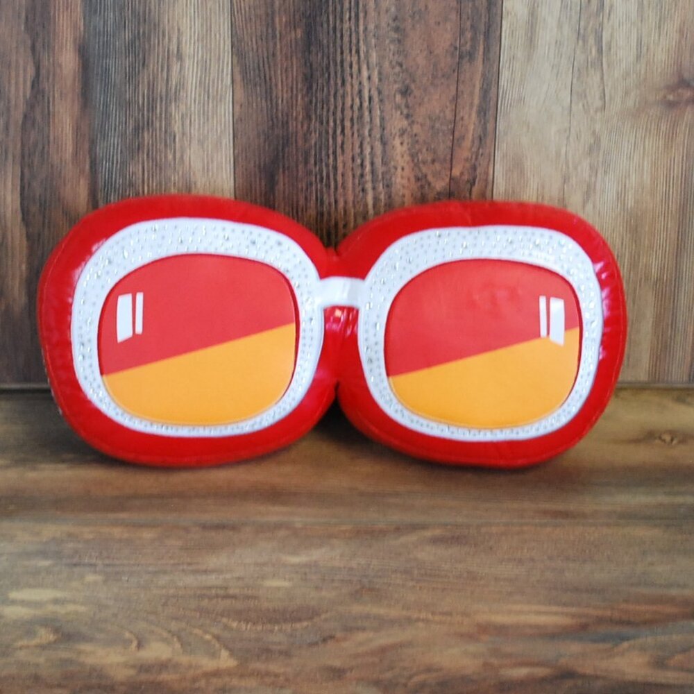 kidrobot X Limited Edition Elton John Glitter 16" Plush Sunglasses Pillow